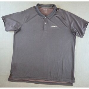 Eddie Bauer Mens XL FreeDry Polo Shirt‎ Short Sleeve Moisture Wicking